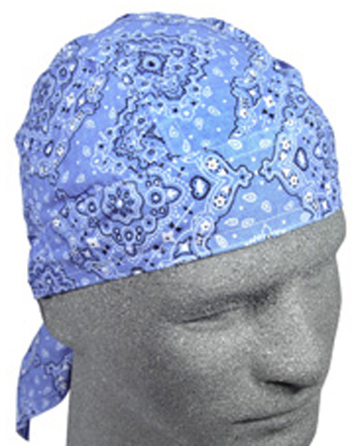 Paisley Sky Blue, Standard Headwrap